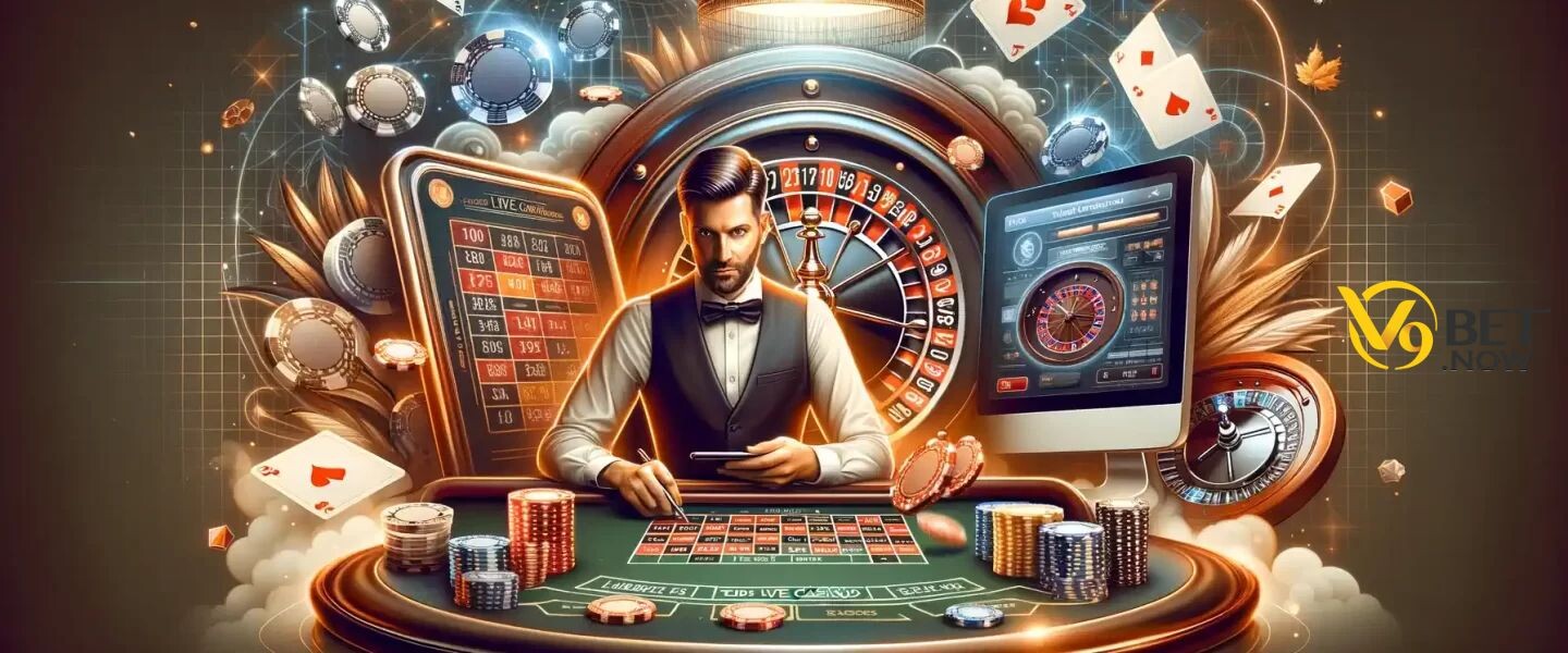 Hướng dẫn các bước chơi cá cược Live Casino V9bet đầy đủ dành cho anh em cược thủ mới