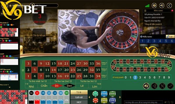 Cách vận hành Roulette V9Bet như thế nào?